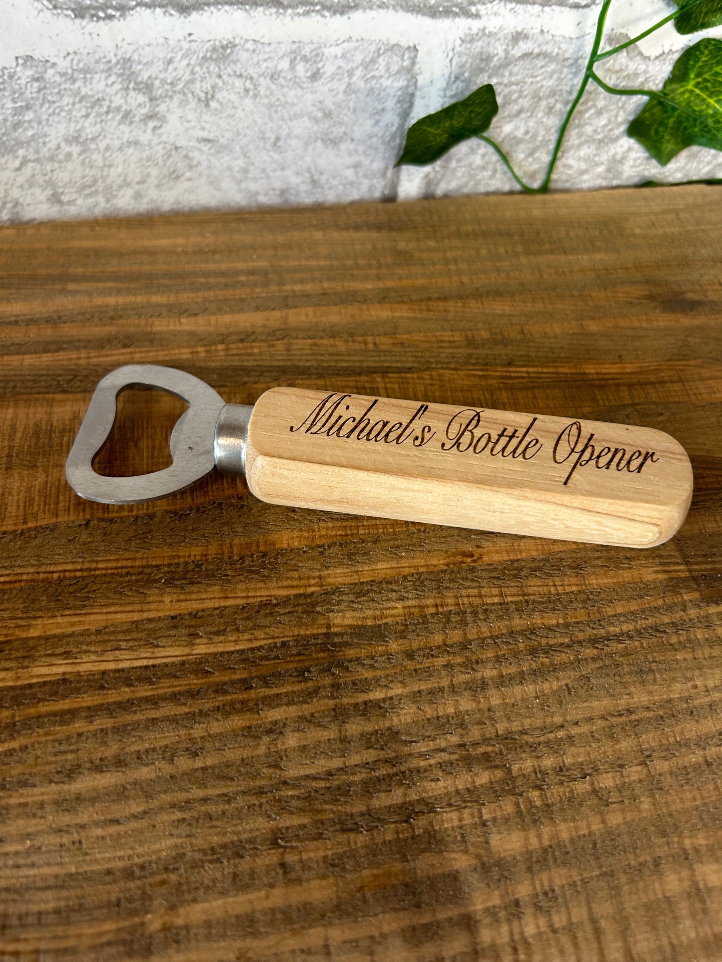 Personalised Wooden Bottle Opener