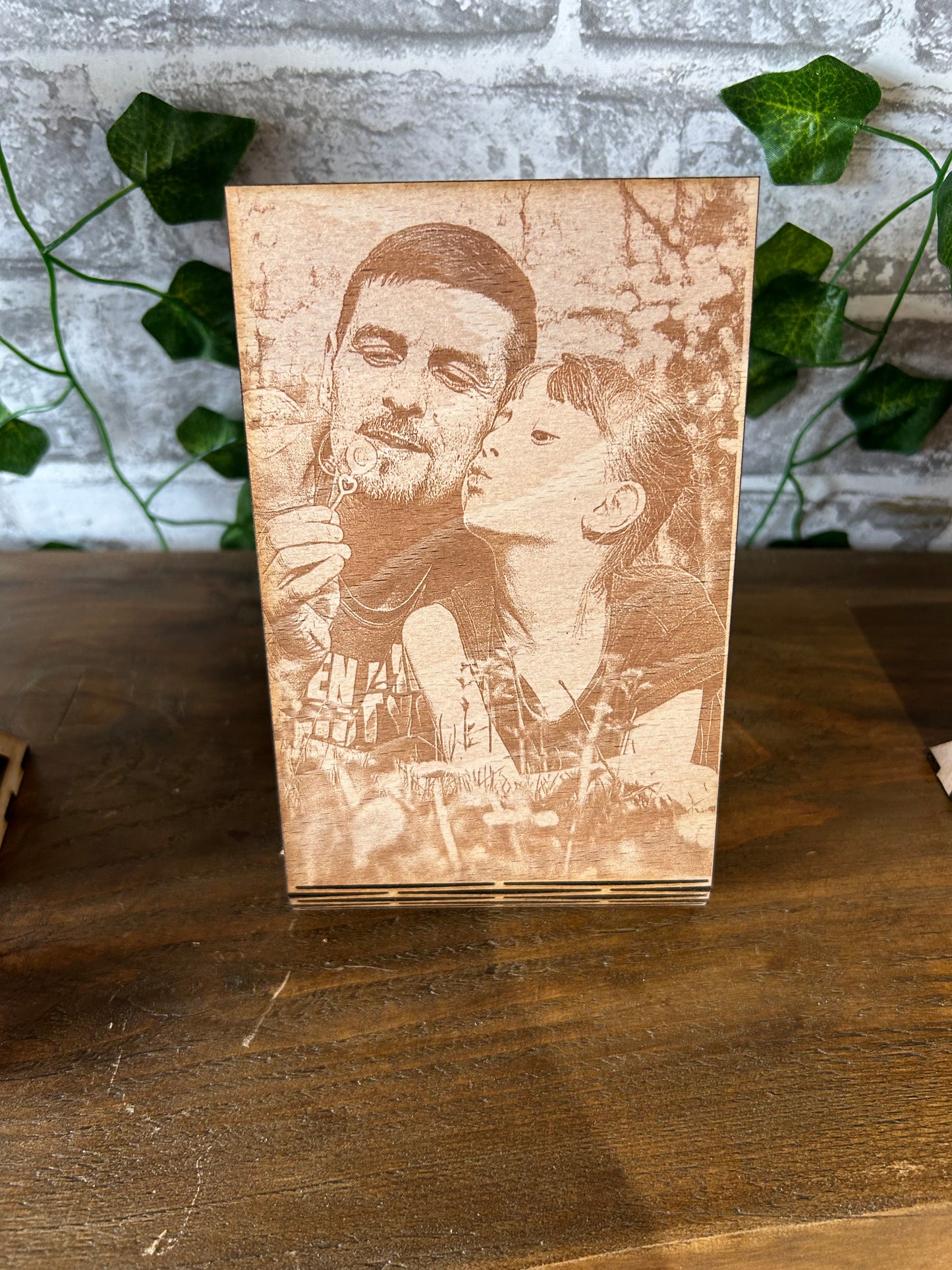 Personalised Wooden Engraved Photo