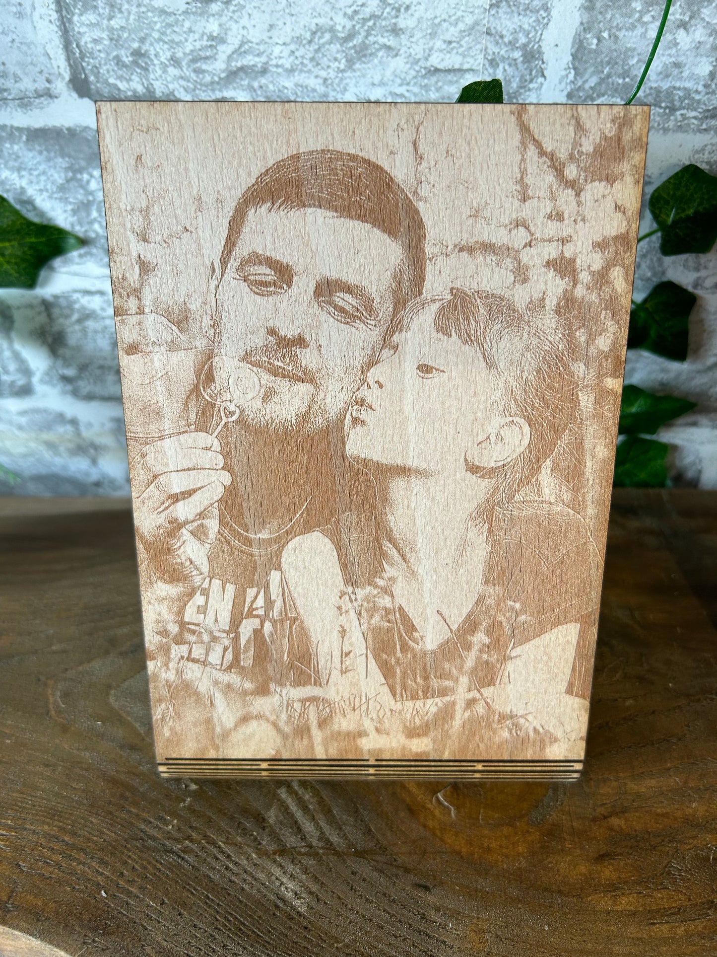 Personalised Wooden Engraved Photo