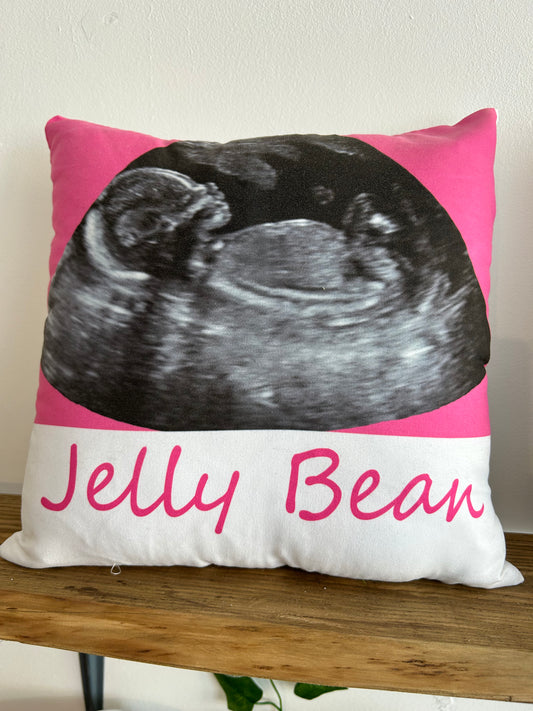 Personalised Baby Scan Photo Cushion