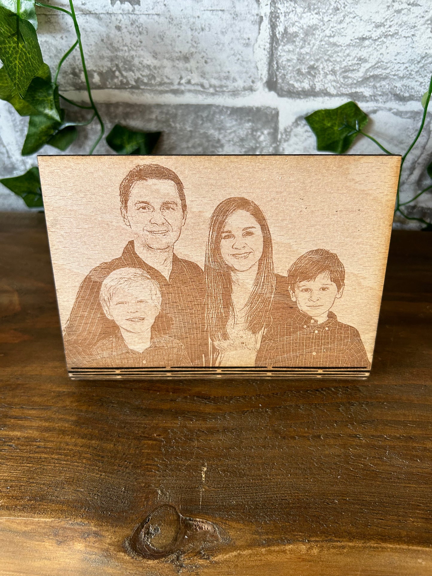 Personalised Wooden Engraved Photo