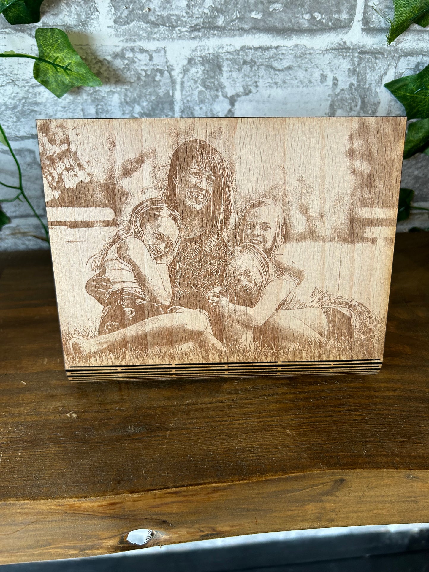 Personalised Wooden Engraved Photo