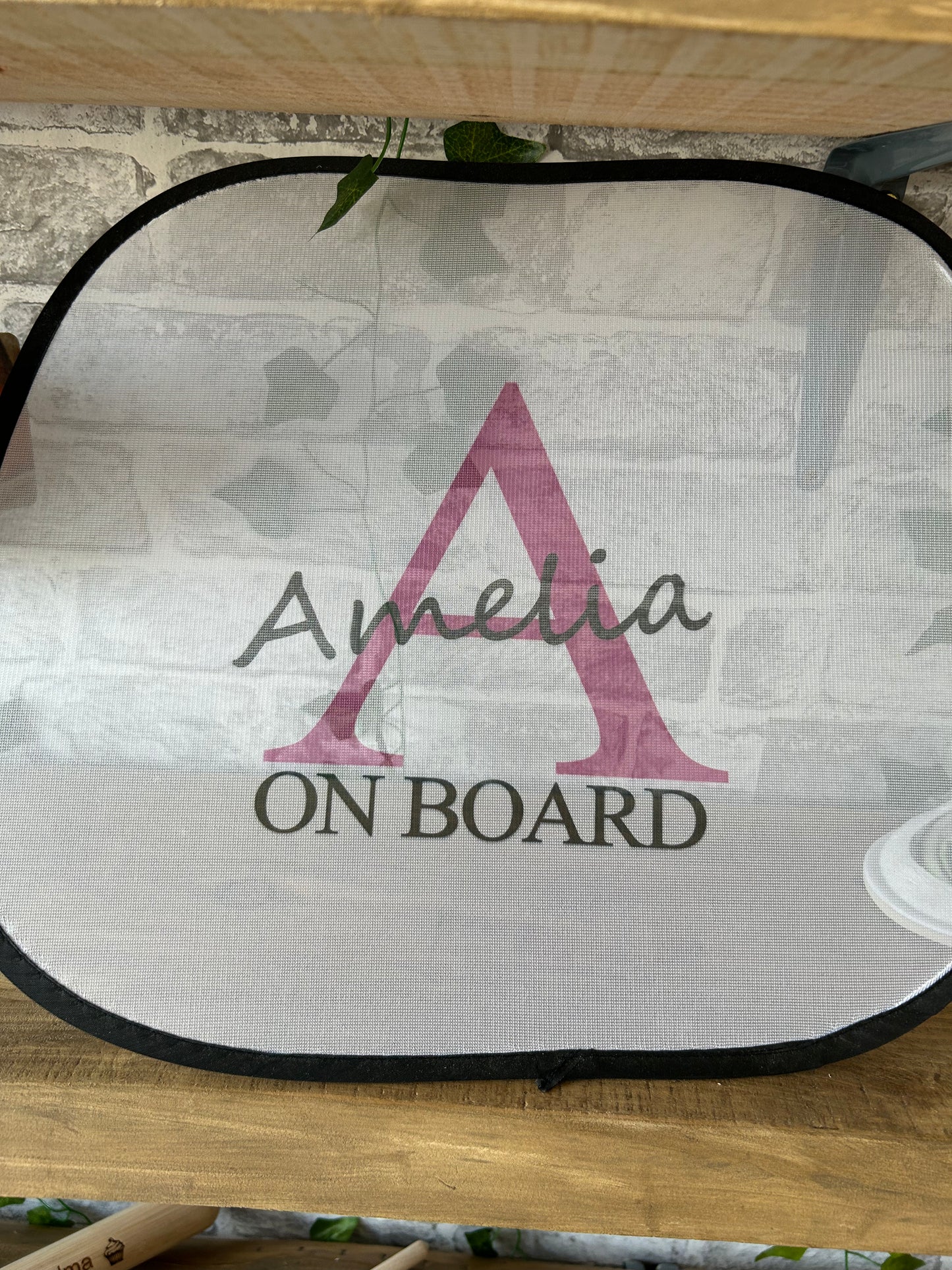 Set Of 2 Personalised Car Sun Shade